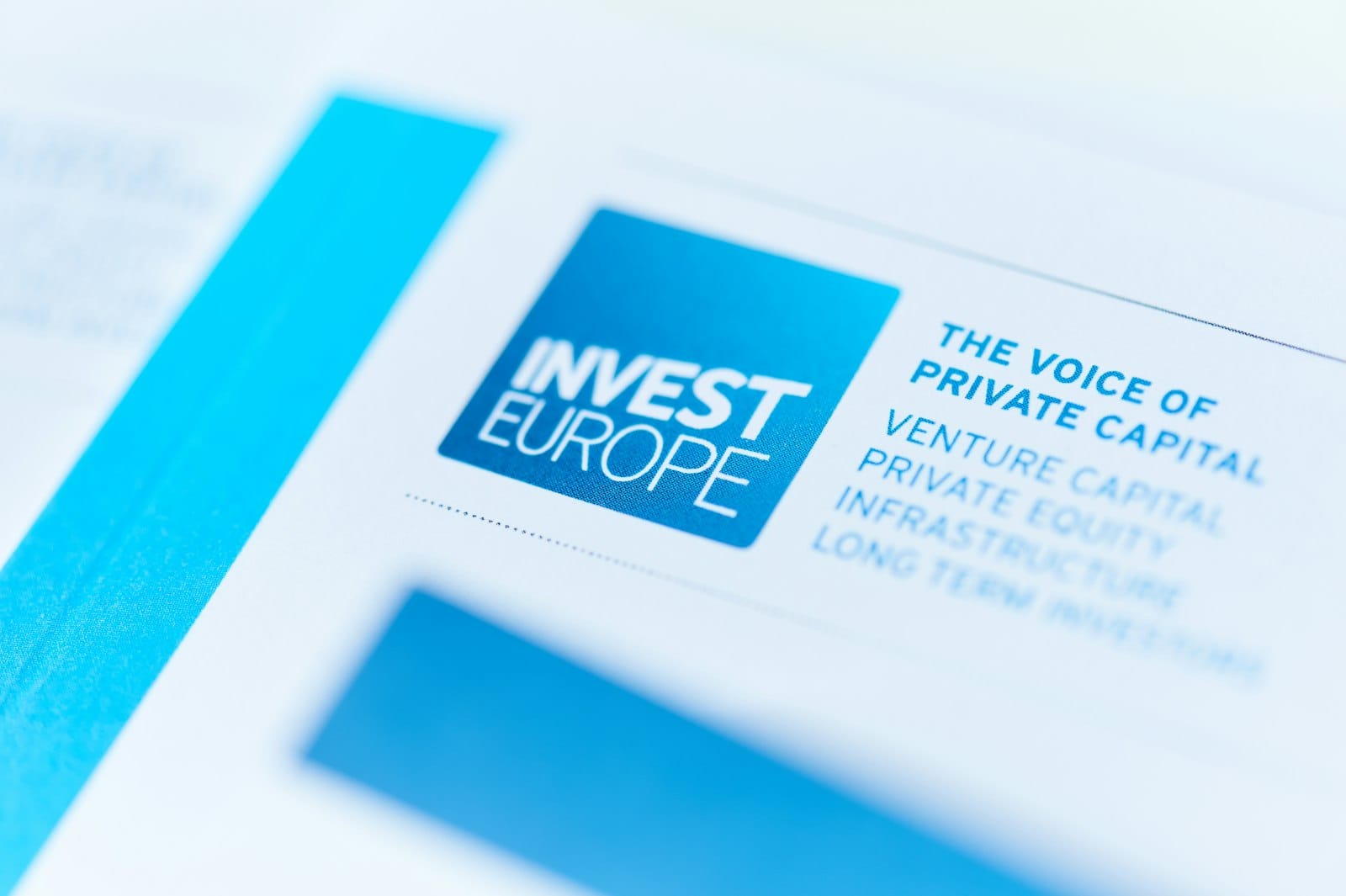 Invest europe logo and private capital document